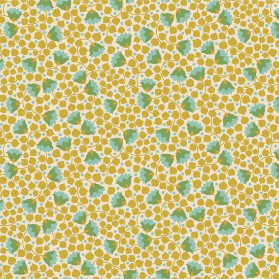 Tilda Patchwork Stoff Baumwolle - Wallflower - Bellflower Flaxen